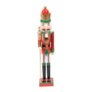 lingzhuo-shop Schiaccianoci di Natale Decorazioni Natalizie Schiaccianoci Schiaccianoci A Forma di Soldato 38 Cm Regalo Decorazione Classica 