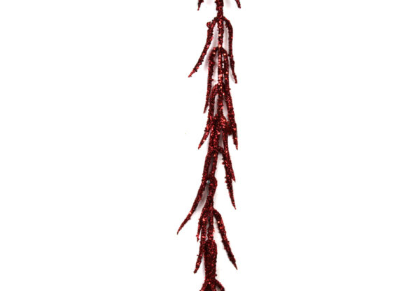 tralcio rosso glitter cm 80